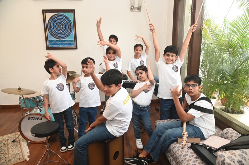 The Treble Makers rocking out
